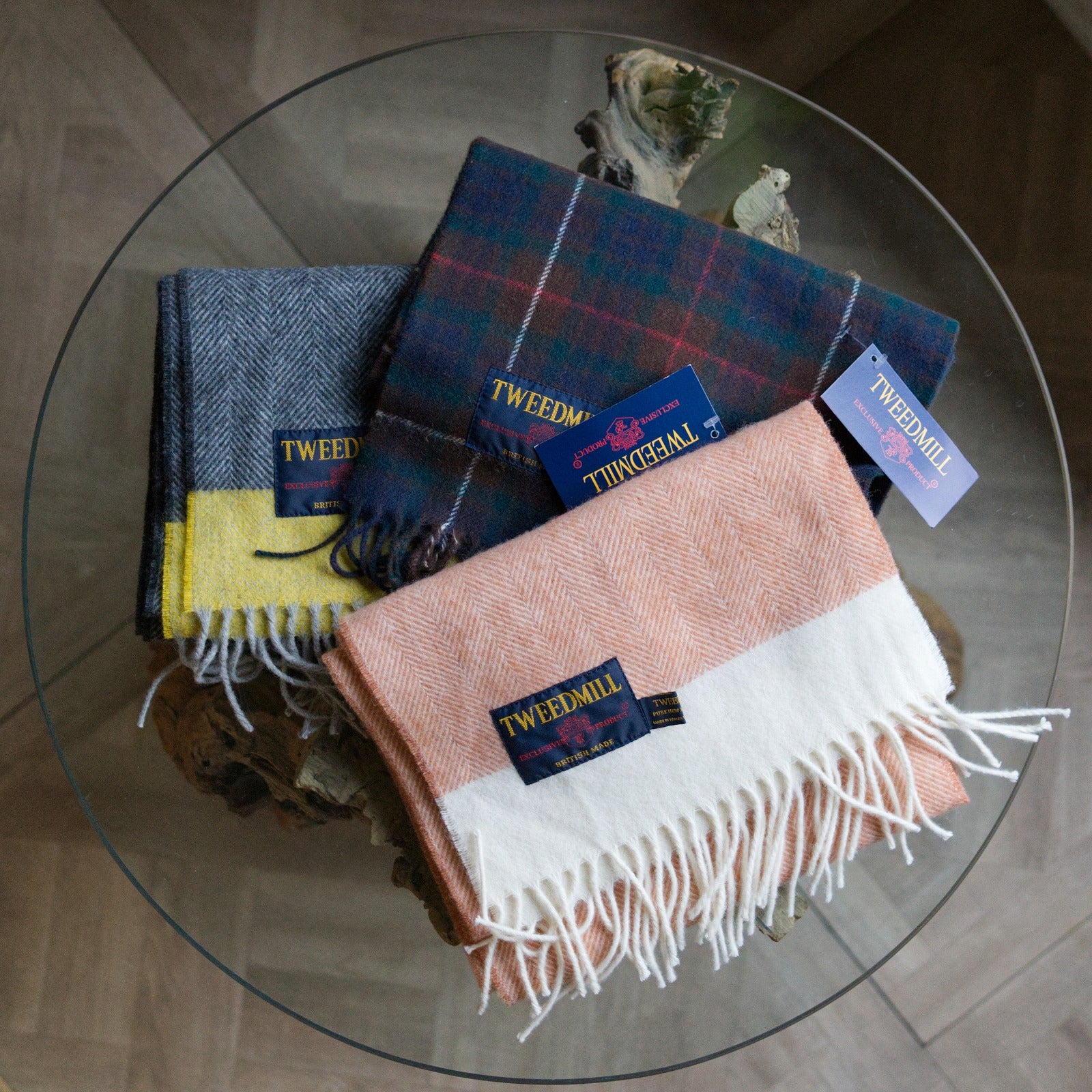 Tweedmill/ツイードミル Lambswool stole-ajouter アジュテ オンライン