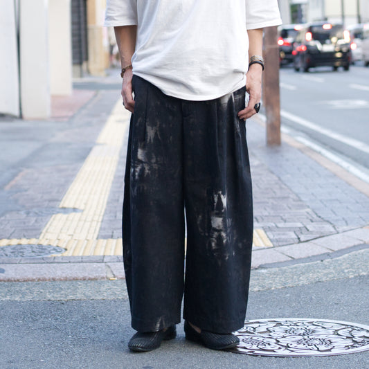 Sankayo trousers - Fog forest denim