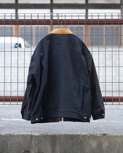 Indigo Vintage Corduroy Docking Denim Jacket