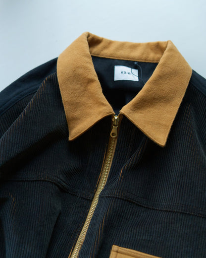 Indigo Vintage Corduroy Docking Denim Jacket