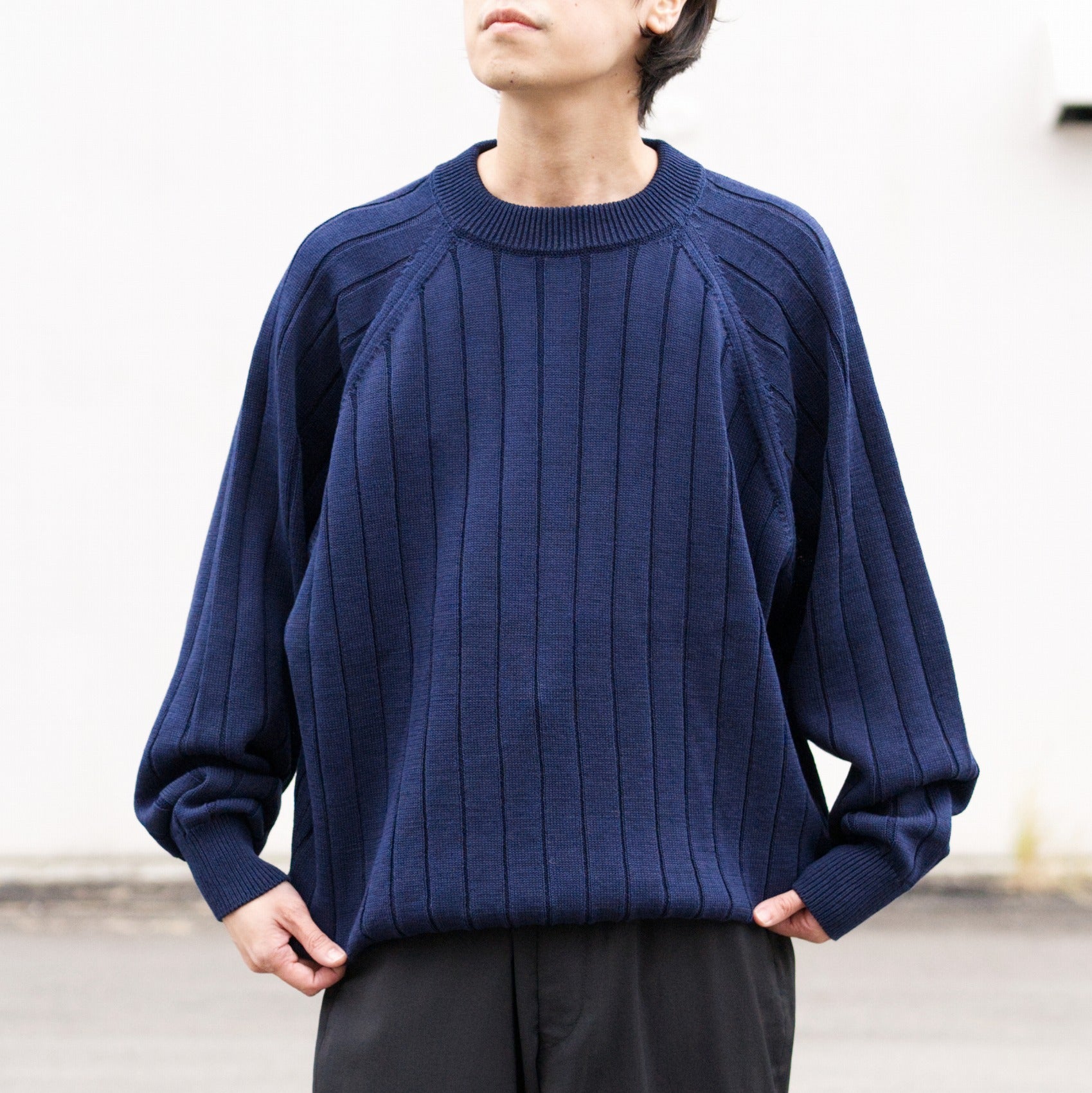 YOKO SAKAMOTO/ヨーコサカモト Crew Neck Knit-ajouter アジュテ