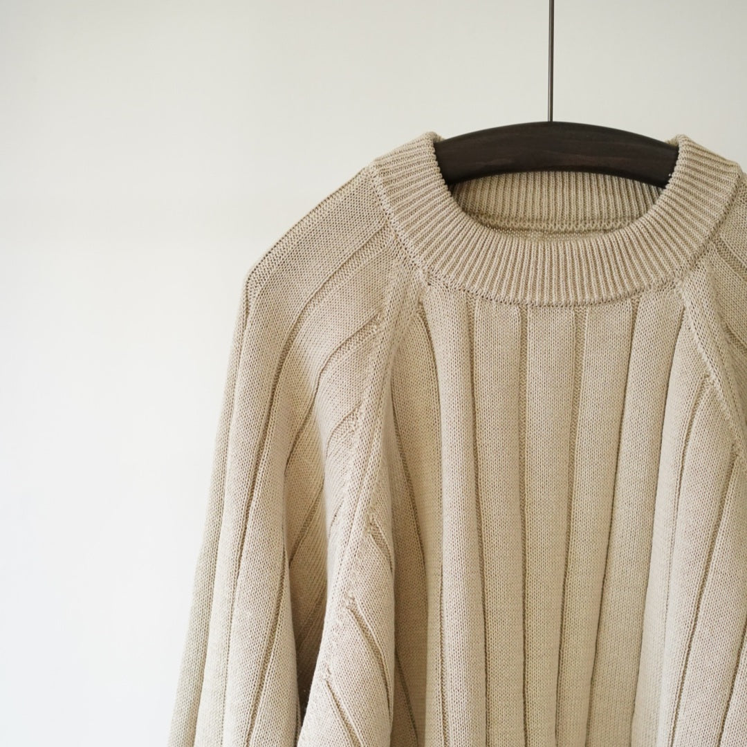 YOKO SAKAMOTO/Yoko Sakamoto Crew Neck Knit-ajouter Ajuute Online Store