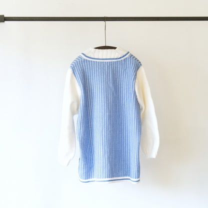 White × Blue sweater