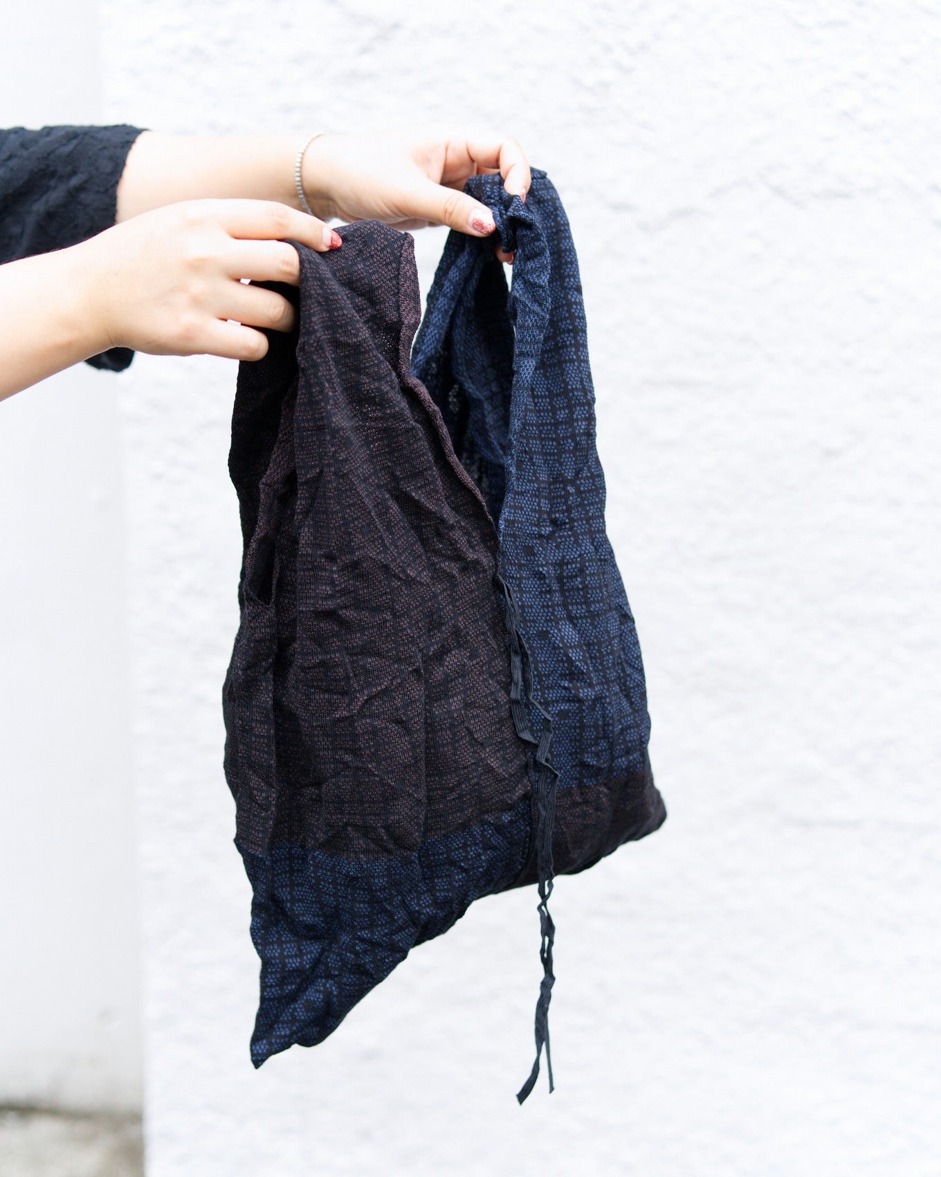 Crinkle Jacquard Bag