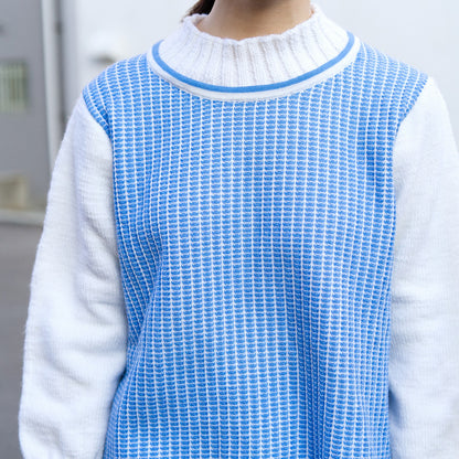 White × Blue sweater