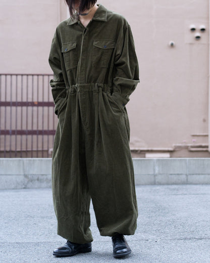 Vintage Washed Corduroy Euromilitary Jumpsuit