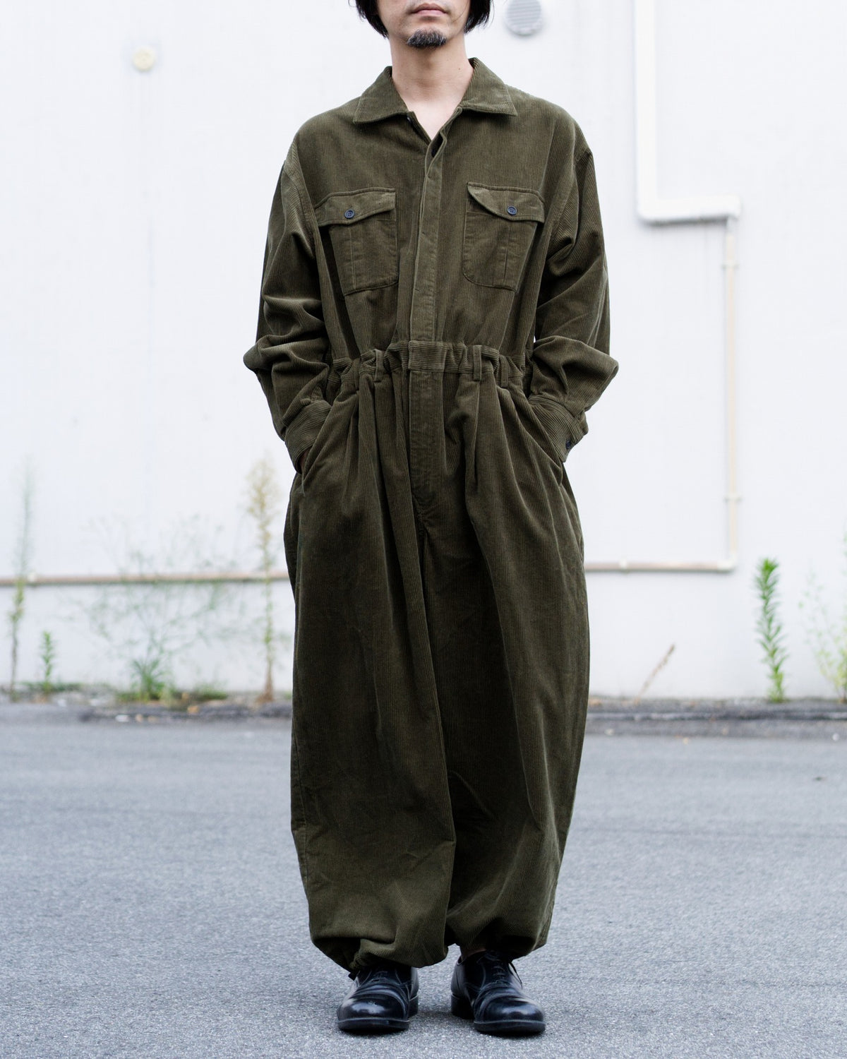 Vintage Washed Corduroy Euromilitary Jumpsuit