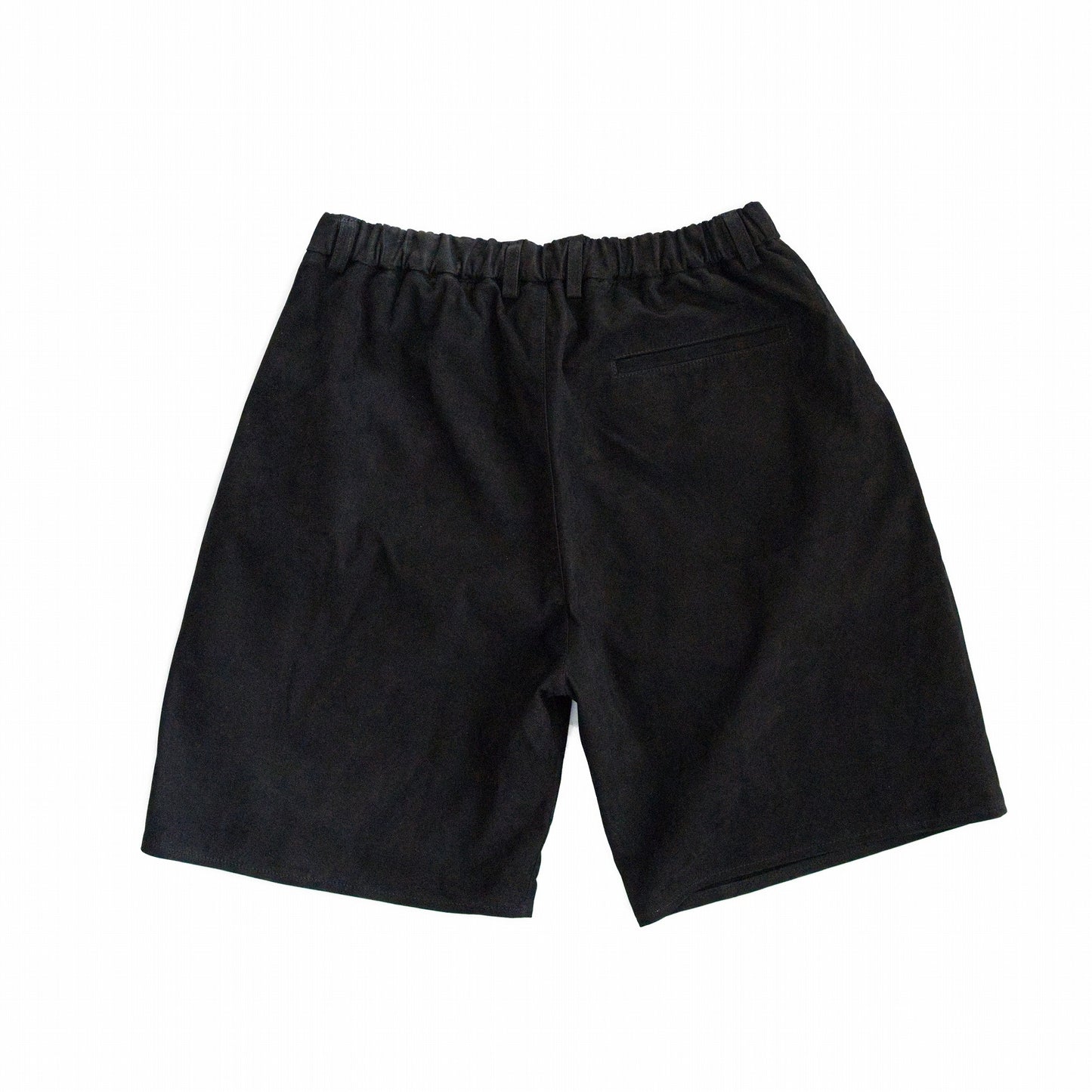 Double pleated easy shorts - Nubuck leather