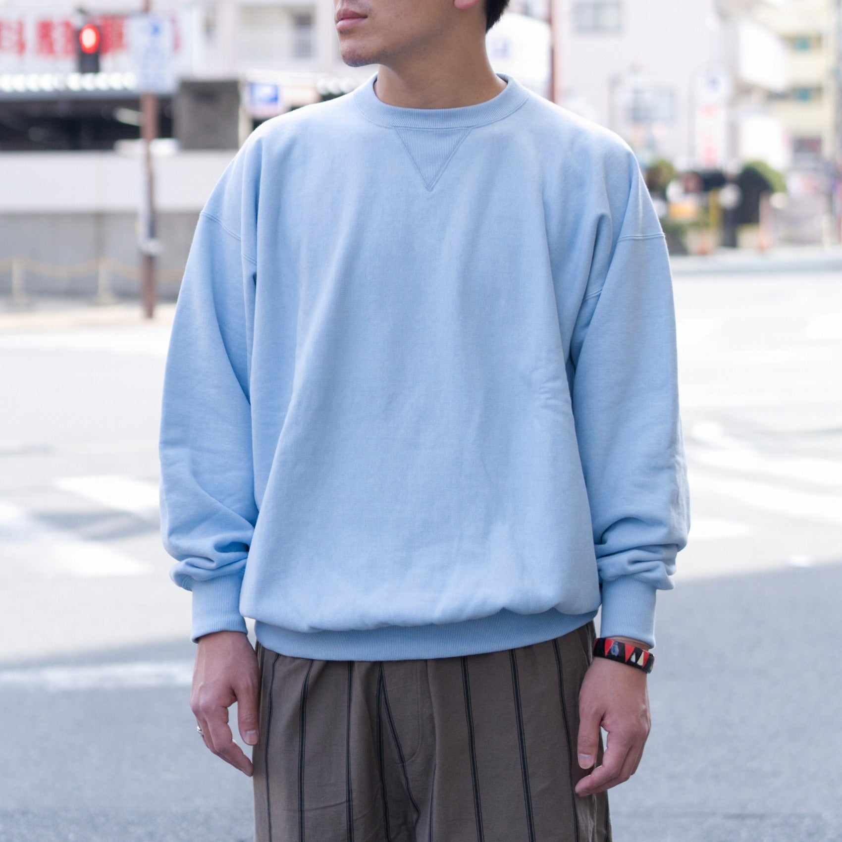 Classic Sports Sweater - Sky Blue