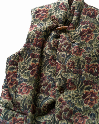 Railway waistcoat - Train seat pattern print