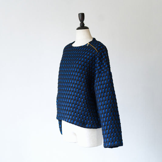 Quilted Jacquard pullover