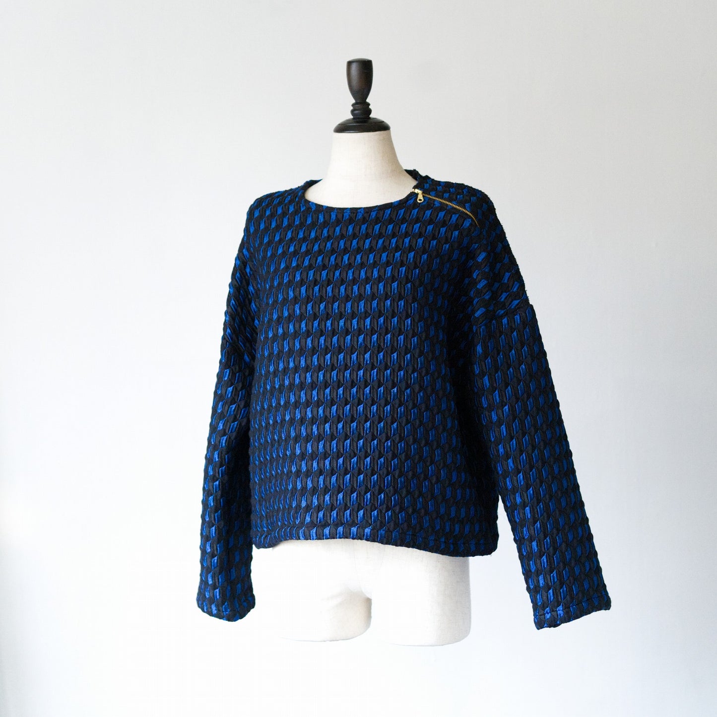 Quilted Jacquard pullover