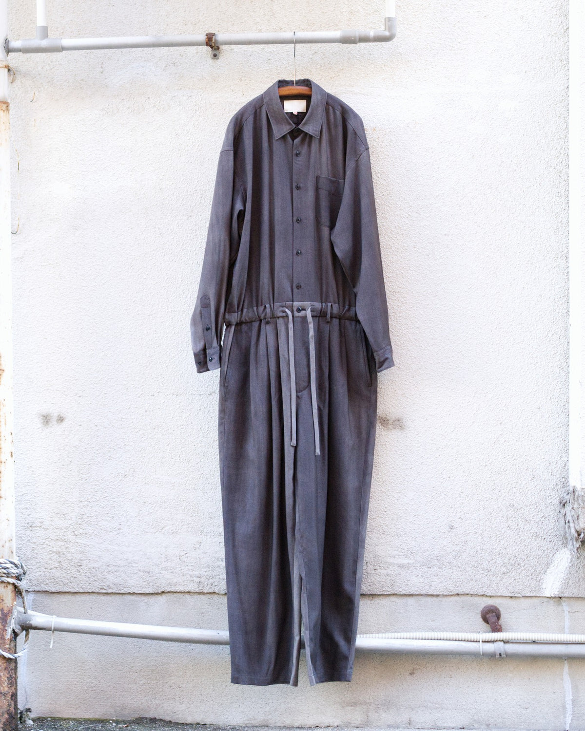 Jamp Suit - Charcoal gray×Gray