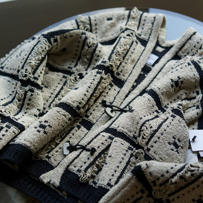 Blocked-Jacquard Jacket