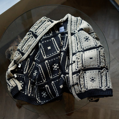 Blocked-Jacquard Jacket
