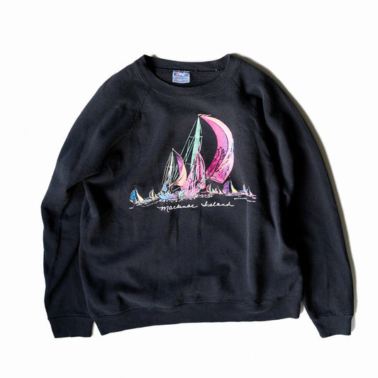 Black neon yacht sweat shirts