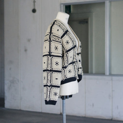 Blocked-Jacquard Jacket