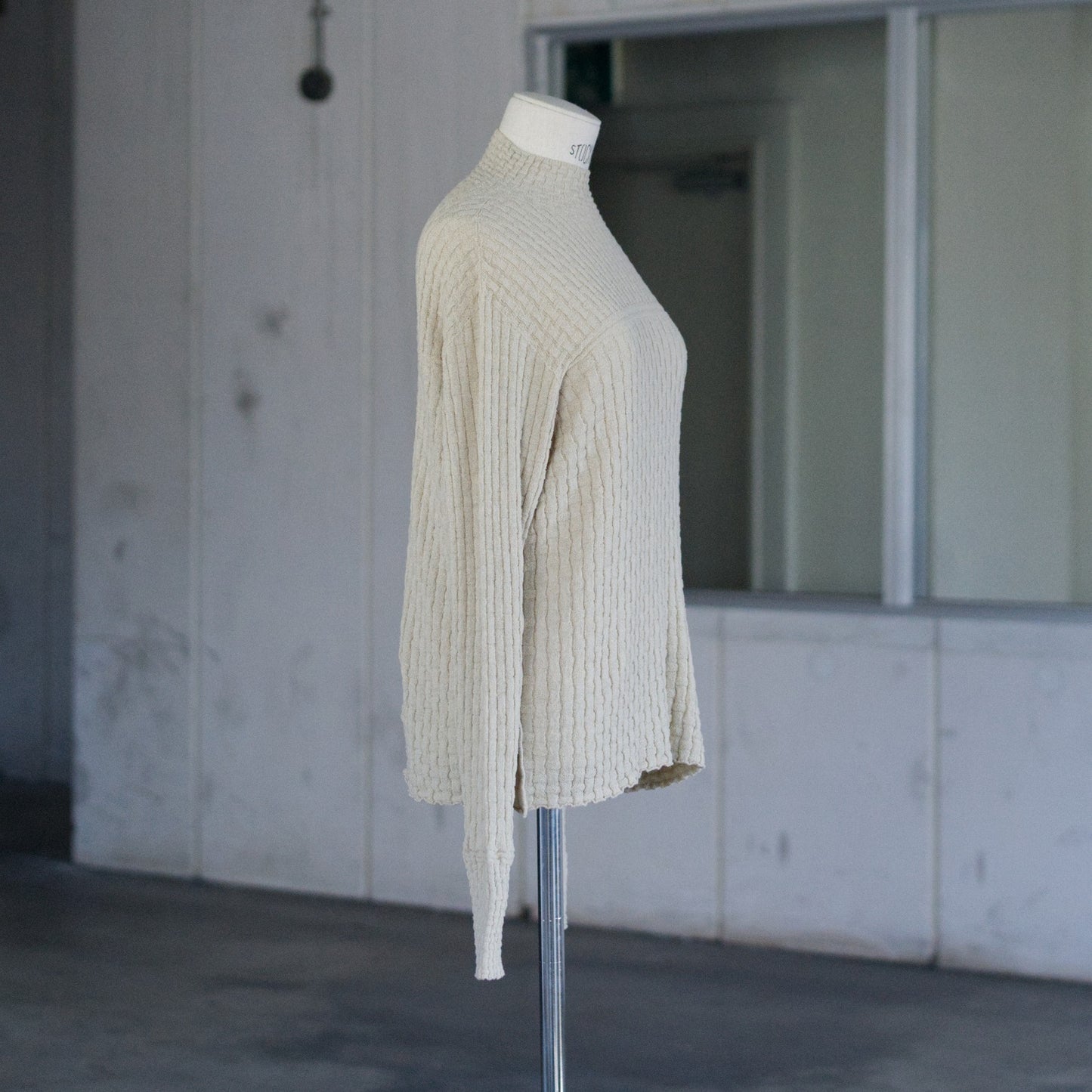 Cotton-boucle Basket Top