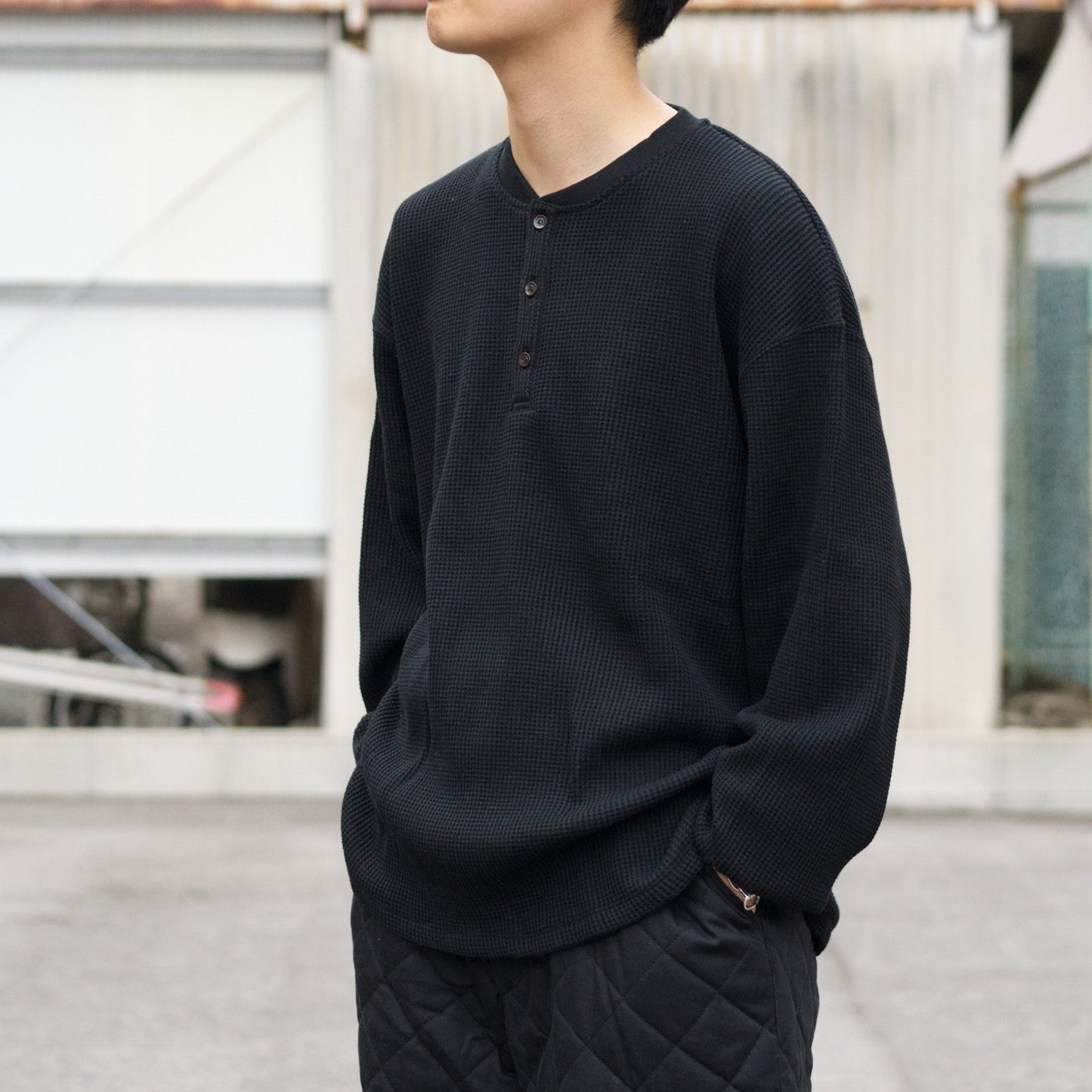 Thermal L/S Henley Neck