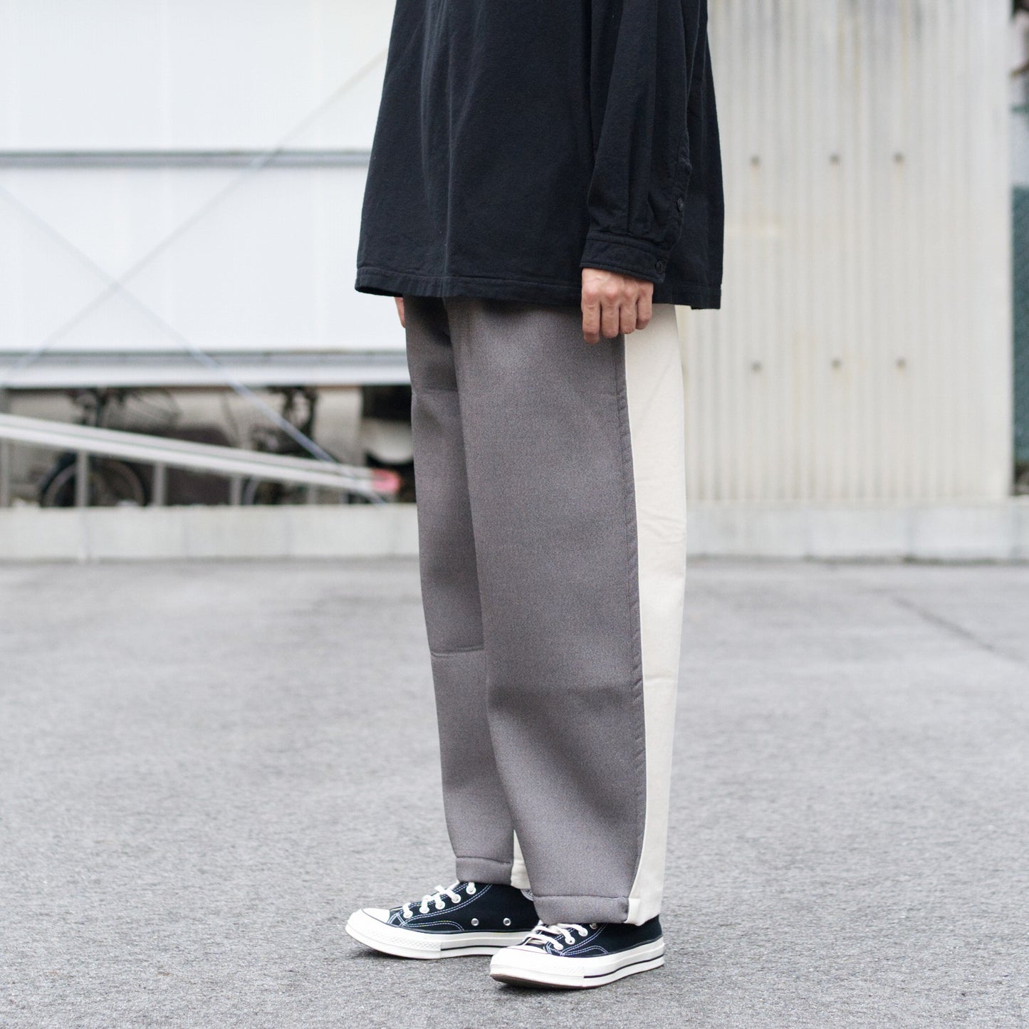 Bonding moleskin straight pants