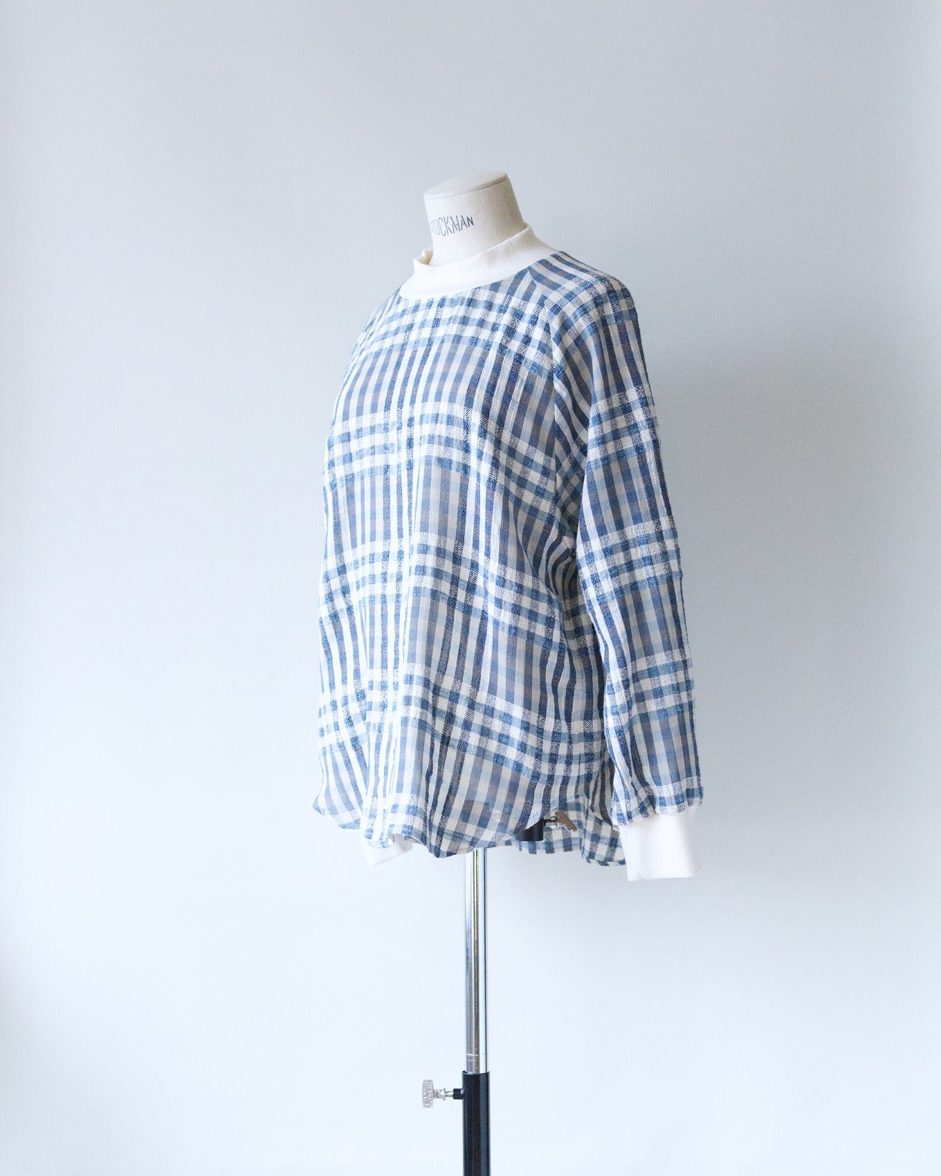 Washed Gingham Pullover