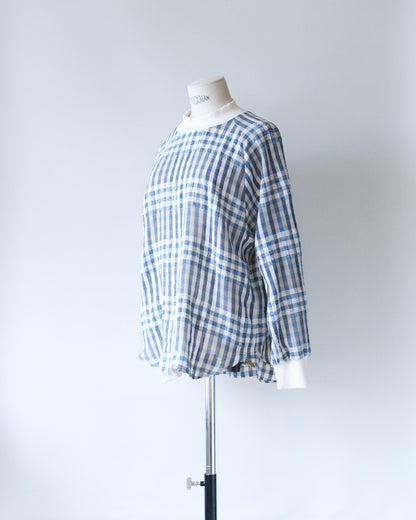 Washed Gingham Pullover