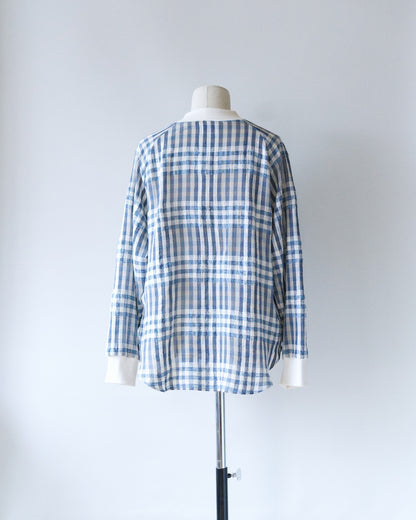 Washed Gingham Pullover