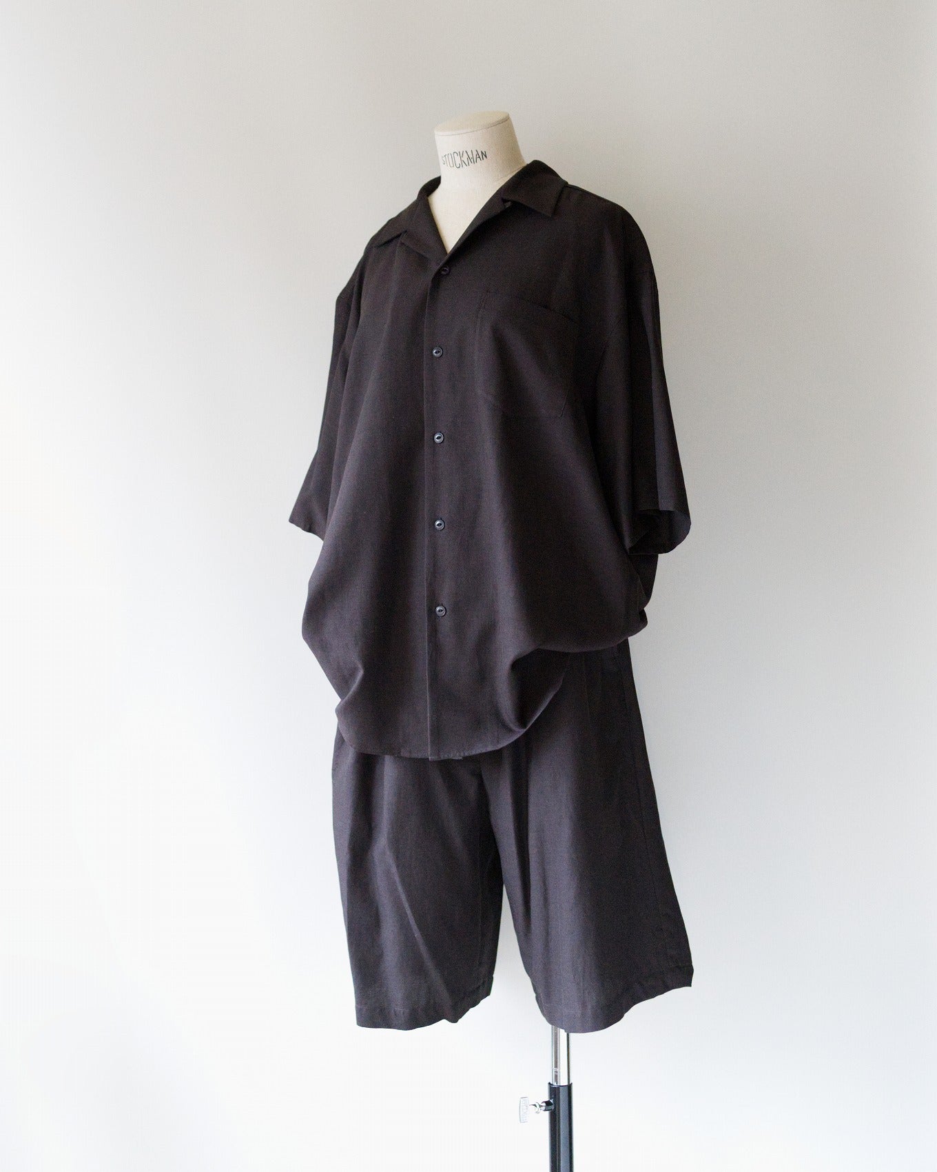 Open Collar S/S Shirt
