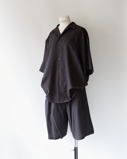 Open Collar S/S Shirt