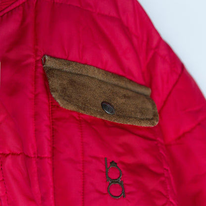 Red quilting hunting jacket