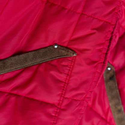 Red quilting hunting jacket