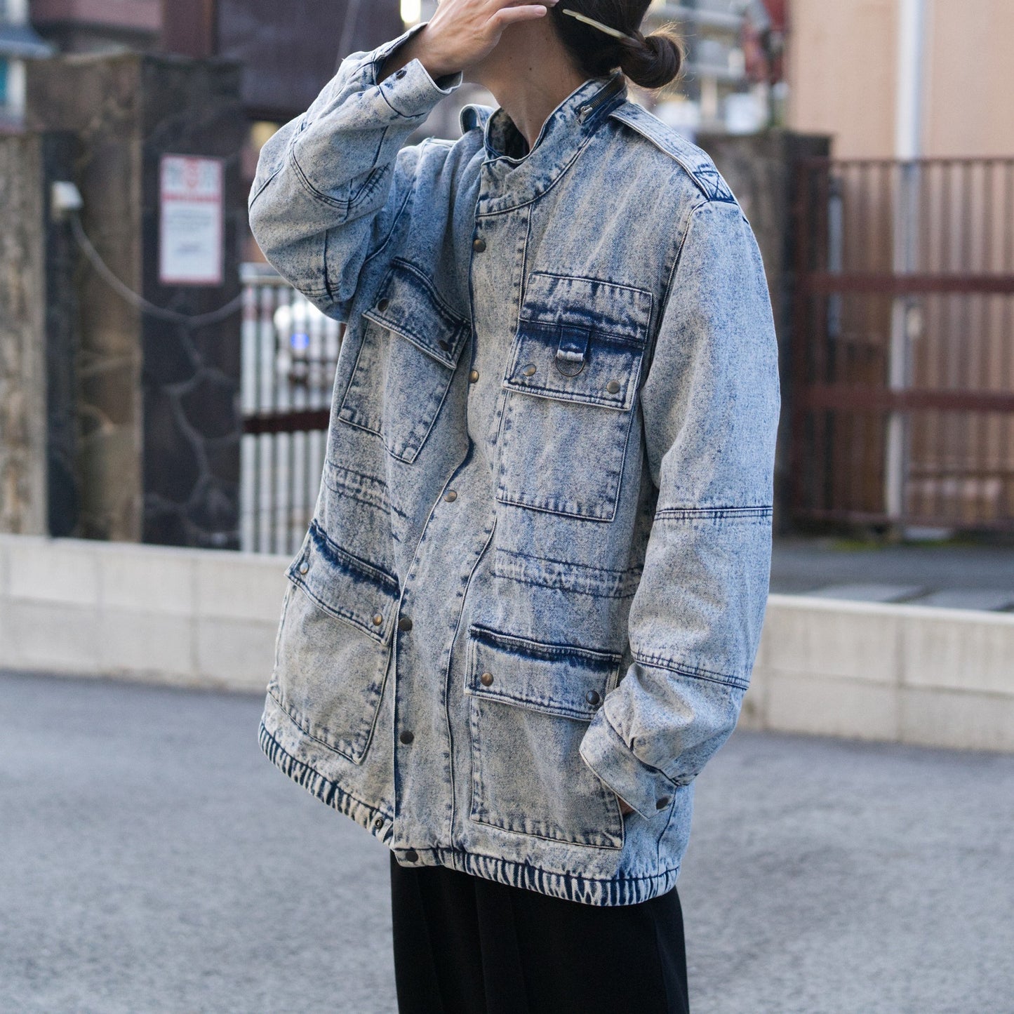 Chemical denim jacket