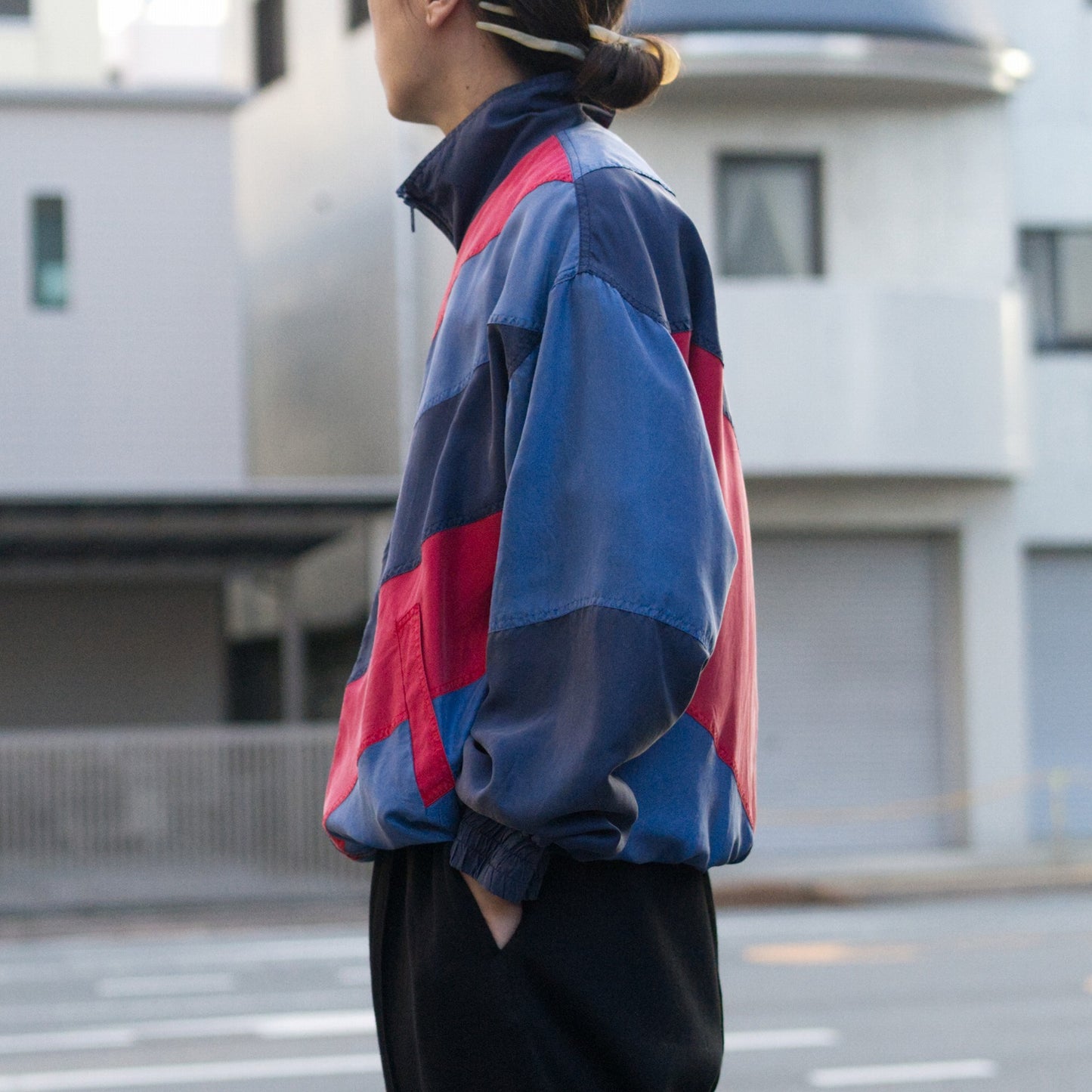 3 colors silk blouson