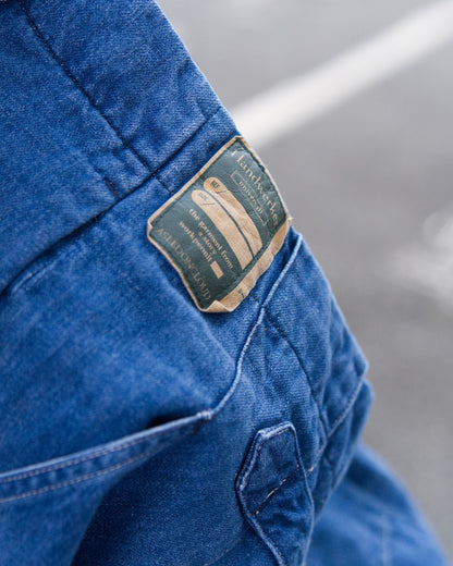 HW wide trousers - washed denim