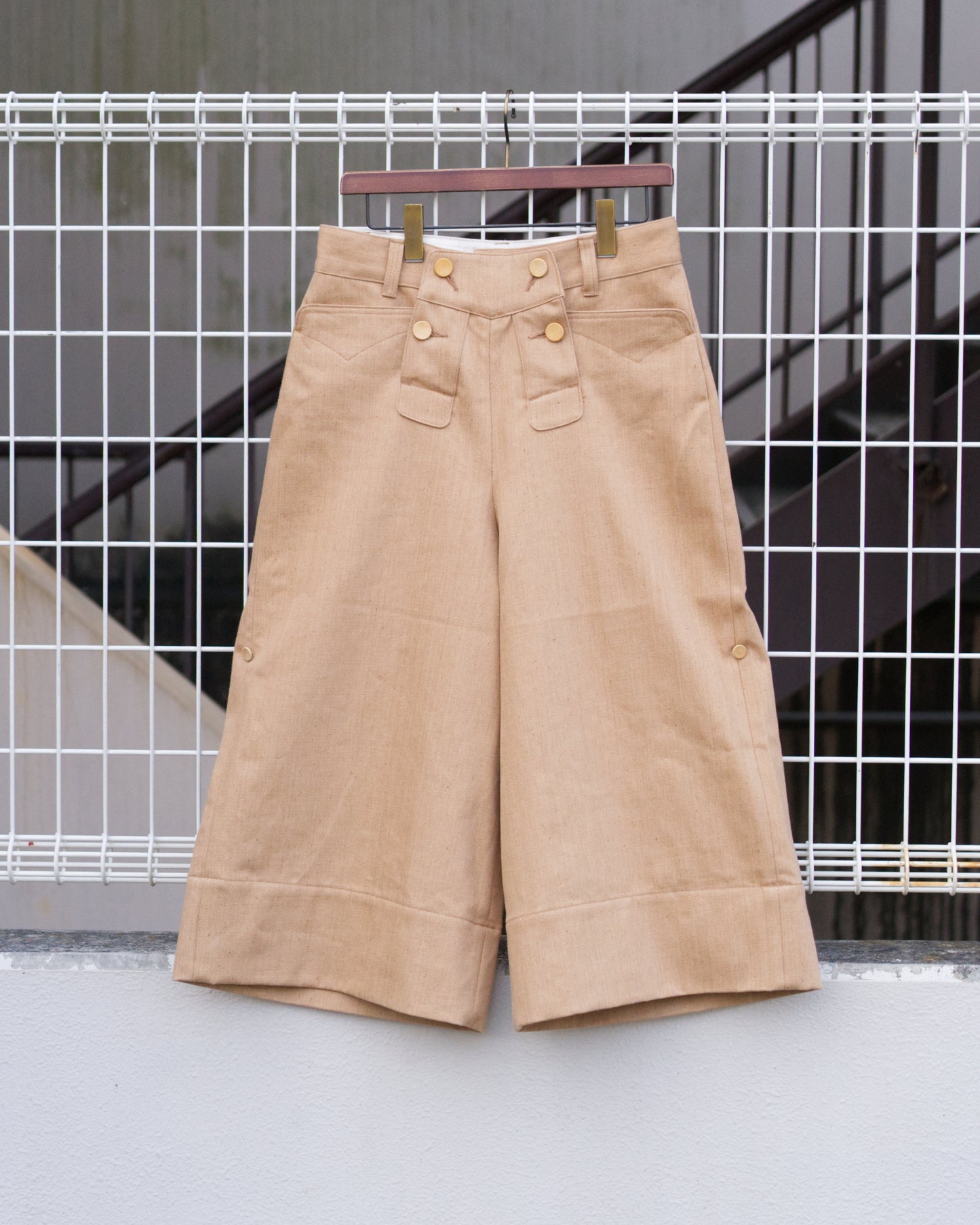 Merchant Hae trousers - Earthen wall cloth