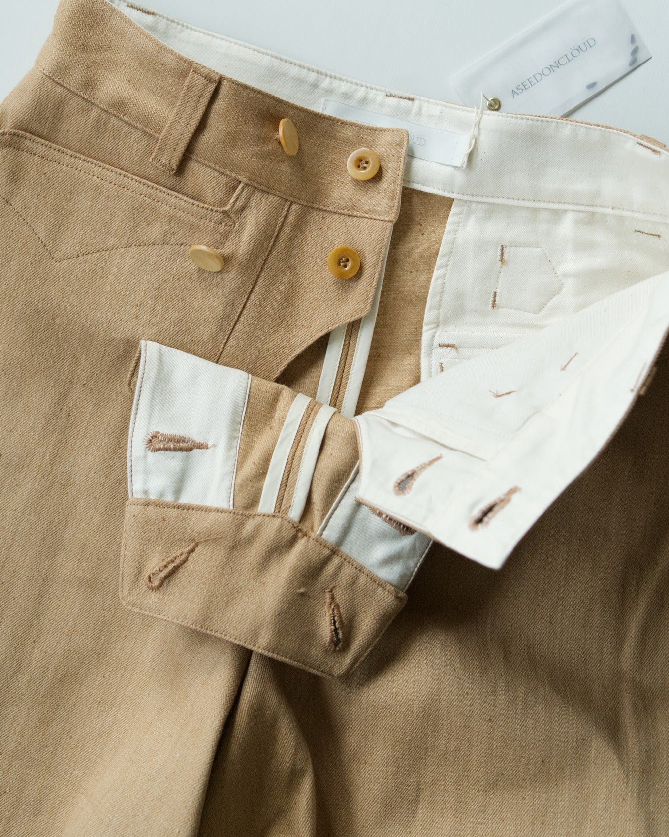 Merchant Hae trousers - Earthen wall cloth
