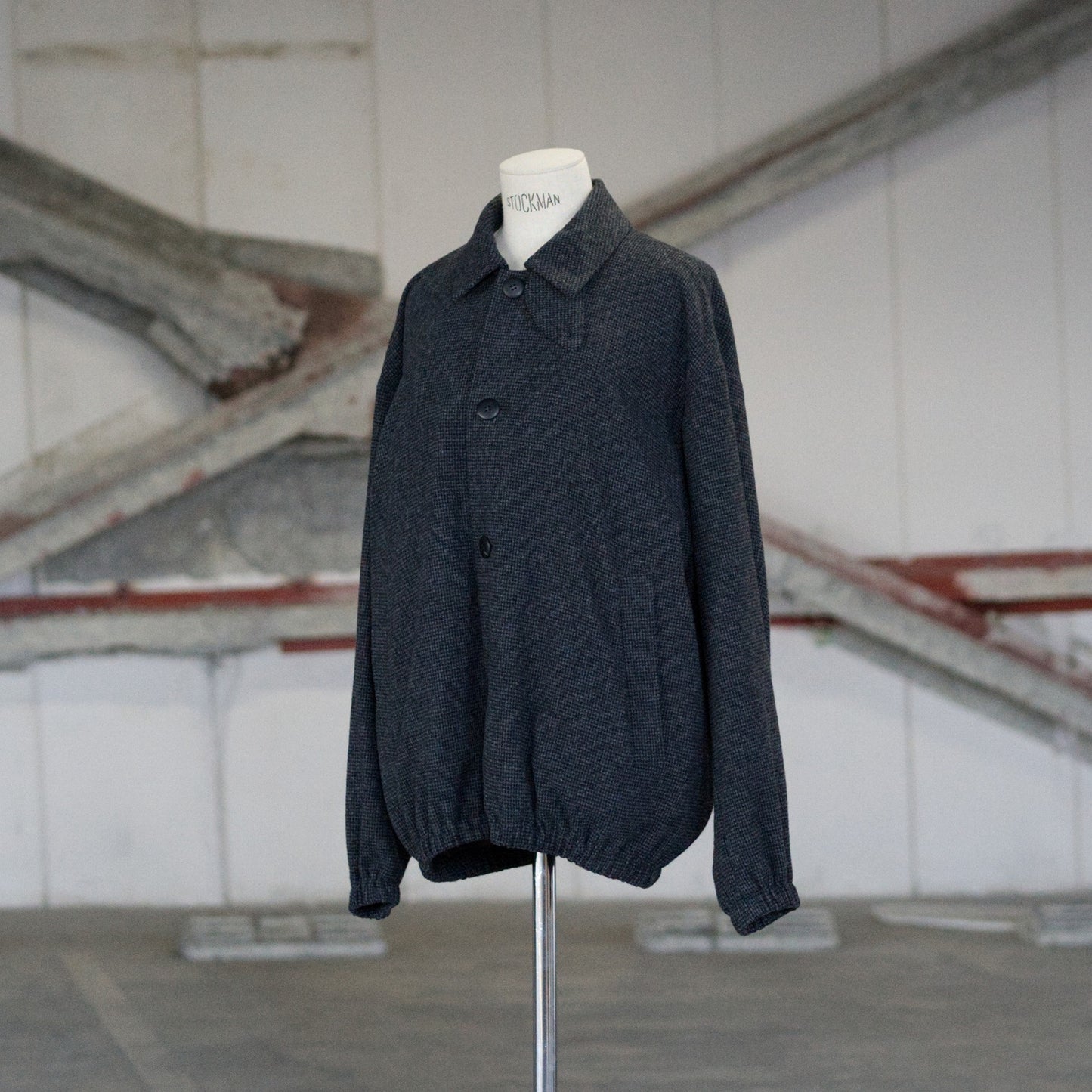 OVERSIZED BLOUSON - HOUNDSTOOTH
