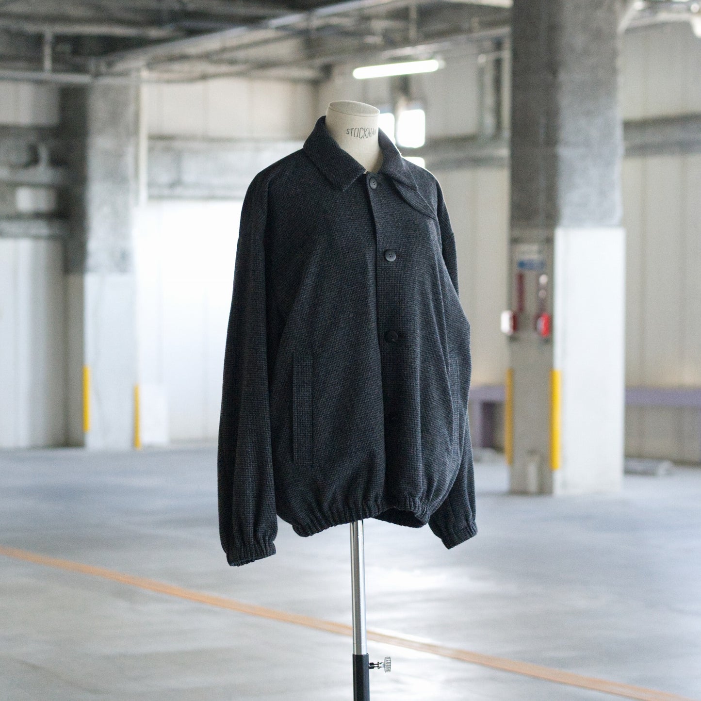 OVERSIZED BLOUSON - HOUNDSTOOTH
