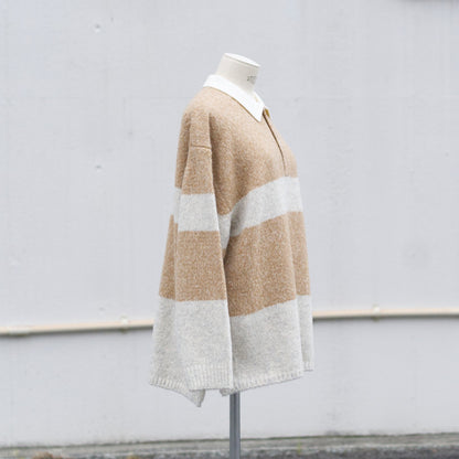 Blushed rugger knit