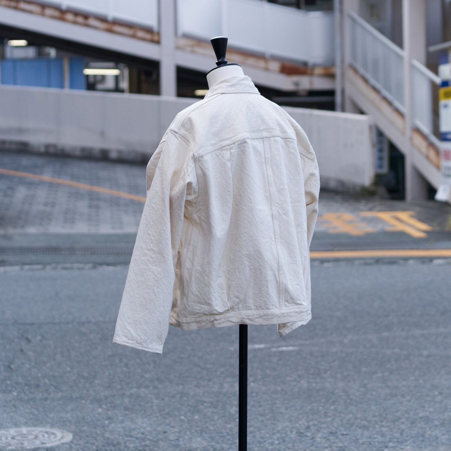 Pleats Jacket - Ecru