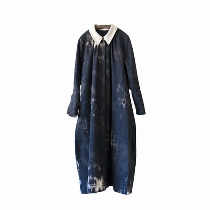 Tea garden gown - Fog forest denim