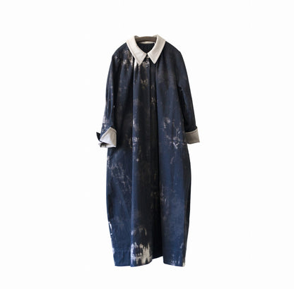 Tea garden gown - Fog forest denim