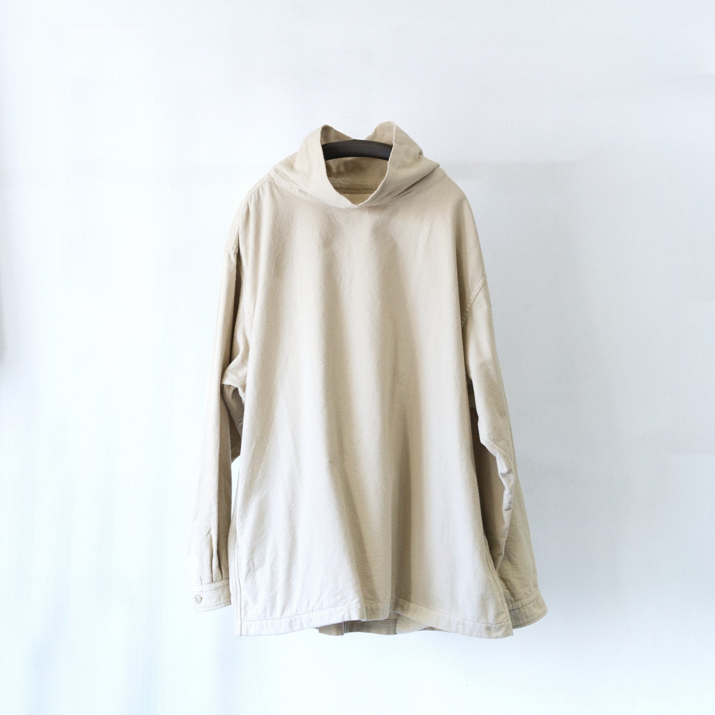 Brushed Cotton High Neck Pullover