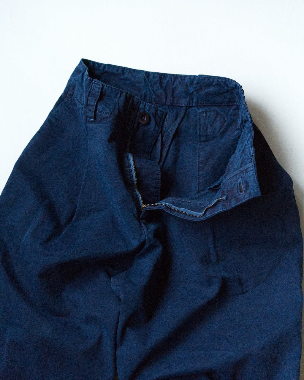 HW wide trousers - Bizen ichigo - Indigo