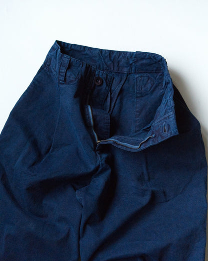 HW wide trousers - Bizen ichigo - Indigo