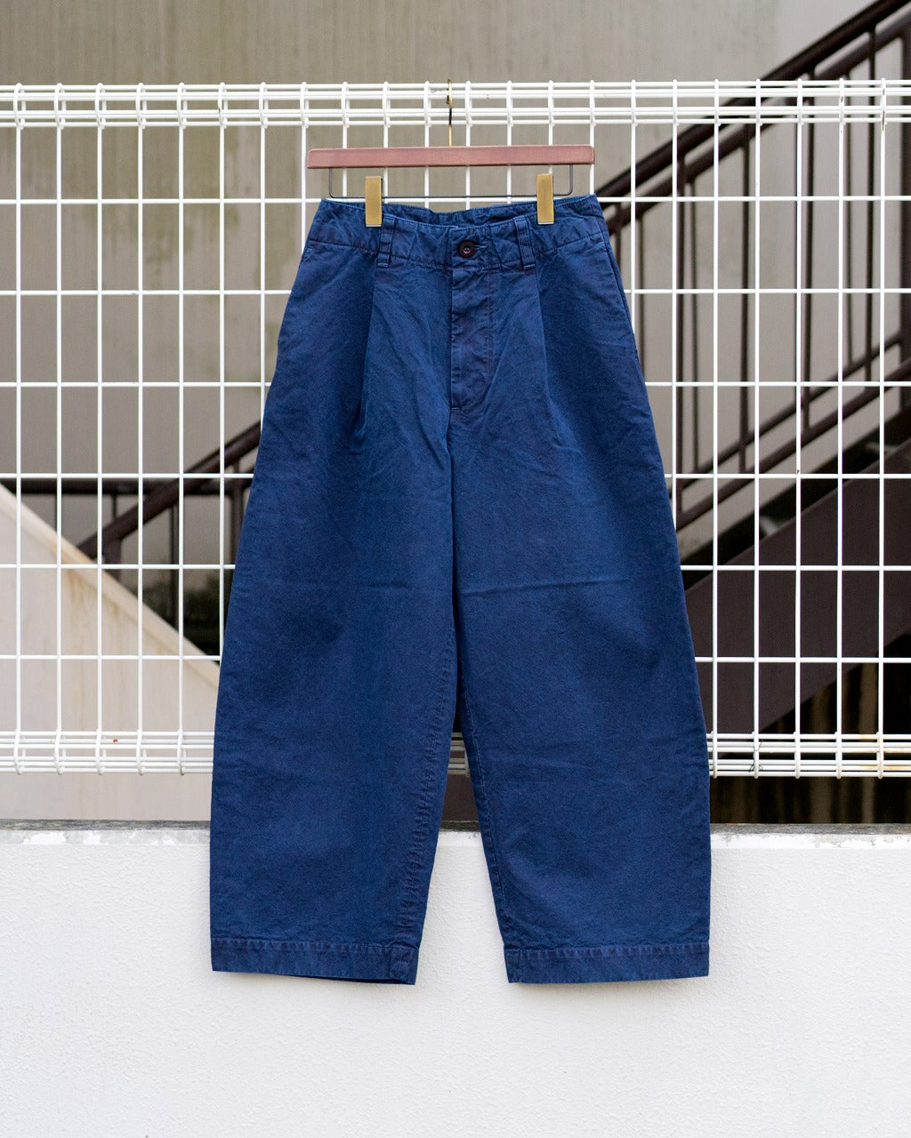 HW wide trousers - Bizen ichigo - Indigo