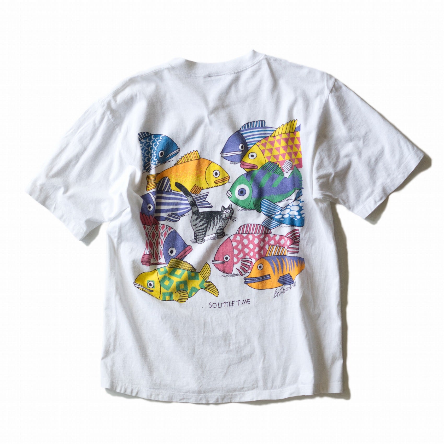 Old clothes vintage so many fish Tee-ajouter