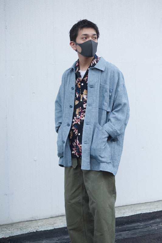 Linen chambray coverall