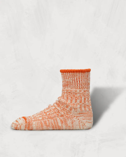 Low Gauge Ribbed Socks | Two-tone
