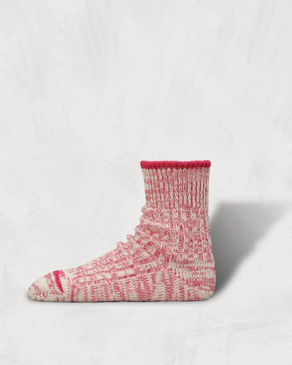 Low Gauge Ribbed Socks | Two-tone